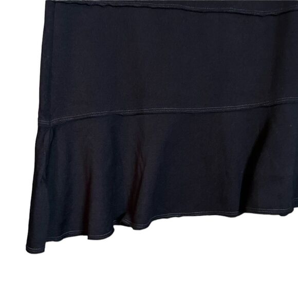 Athleta black tiered asymmetric hem skirt - Picture 4 of 10